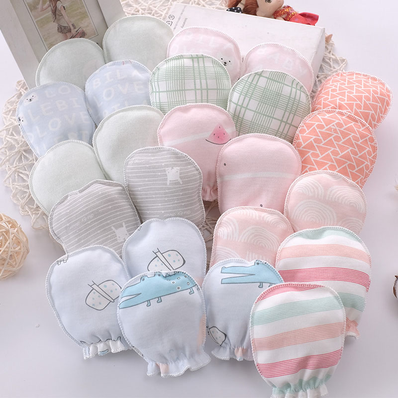 Baby Mittens Scratch - Mitaines en coton pour nouveau-né, 100%
