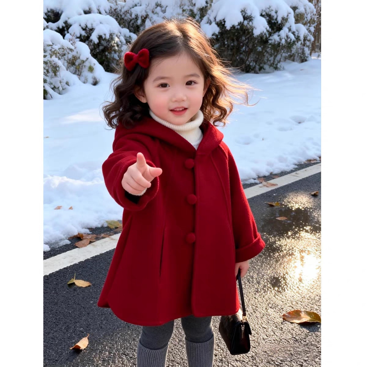 Manteau en laine pour filles,  - Baby Clothing Winter avis et prix