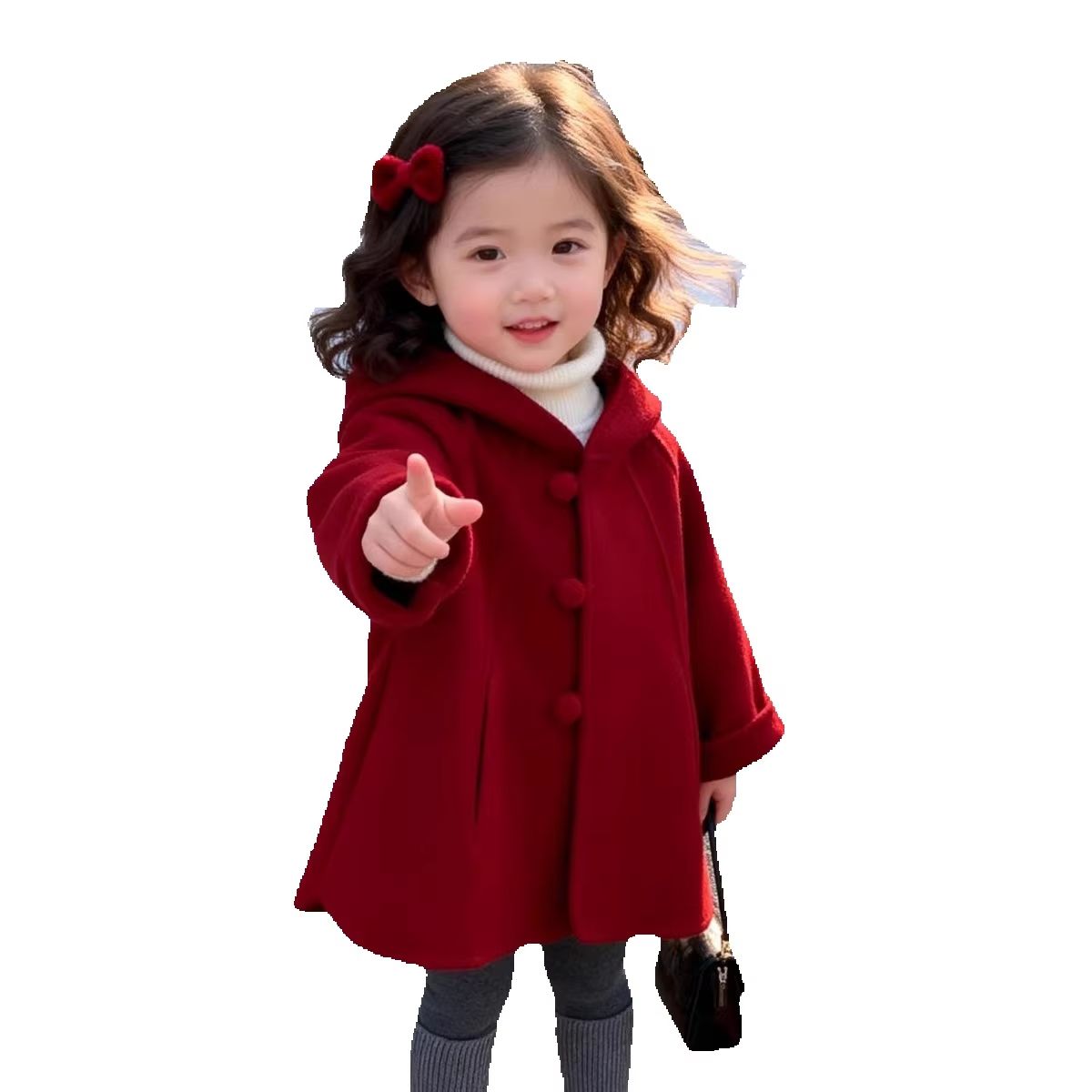 Manteau en laine pour filles,  - Baby Clothing Winter avis et prix