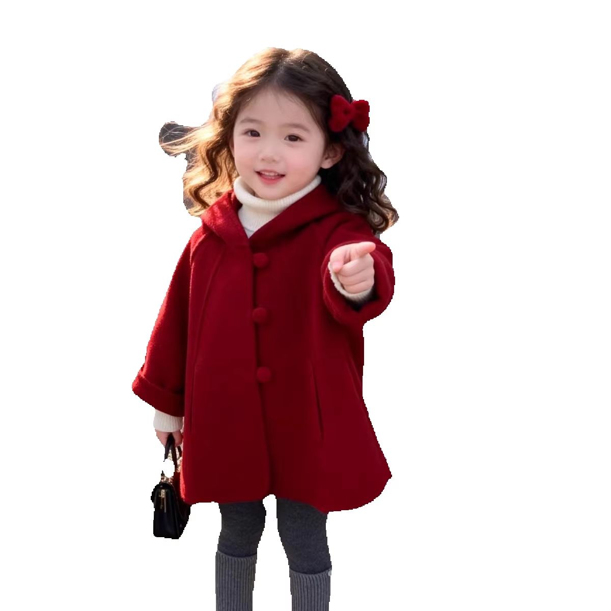 Manteau en laine pour filles,  - Baby Clothing Winter avis et prix