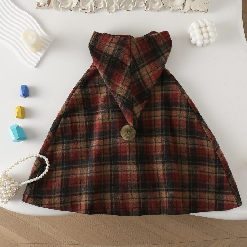Cape à carreaux pour filles, m - Baby Clothing Winter avis et prix